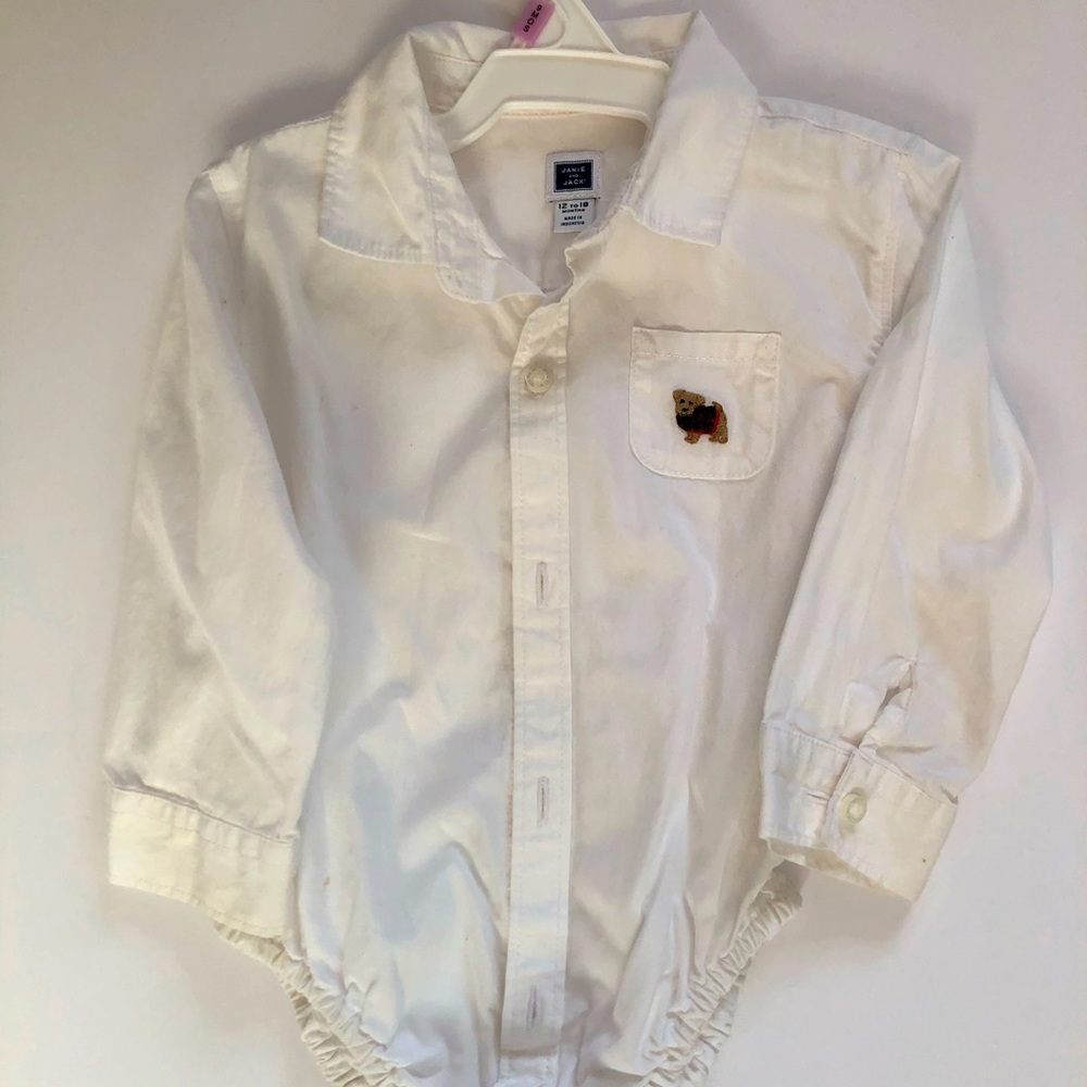 Janie and Jack 12-18 month white button down